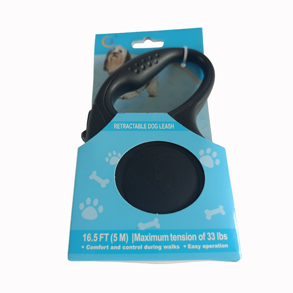 Correa Retráctil 5mt Paseo Mascotas Perro Gato Color Rojo