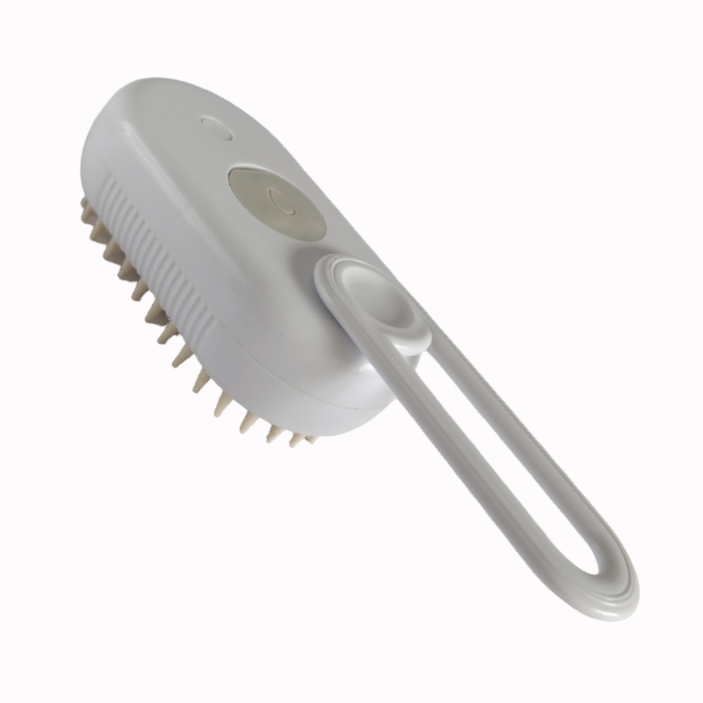 Cepillo Con Vapor Masajeador Suave Perro Gato 3 En 1