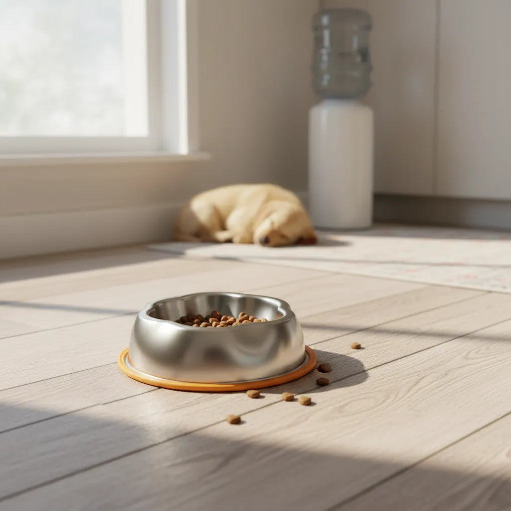 Comedero Para Perro Y Gato Acero Inoxidable Antideslizante