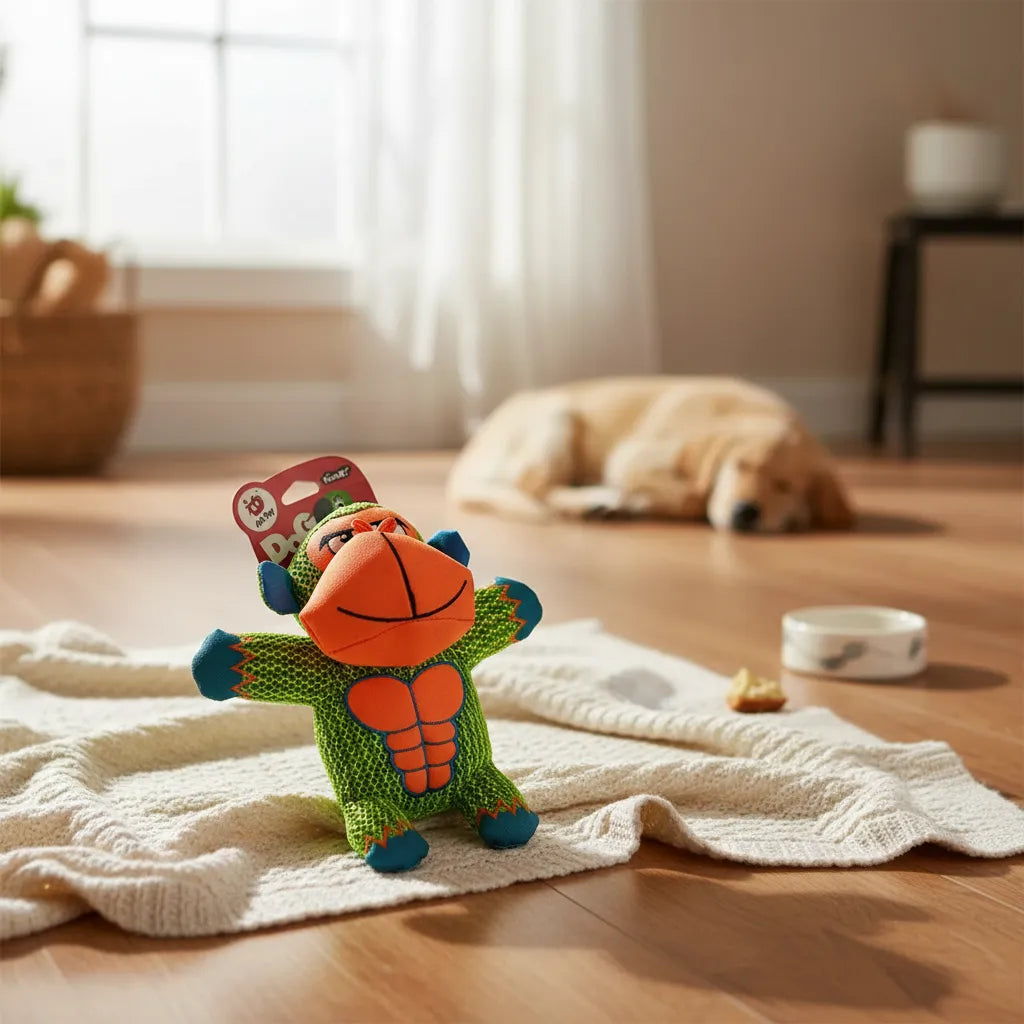 Juguete Peluche Resistente Perro Con Sonido Mordedera