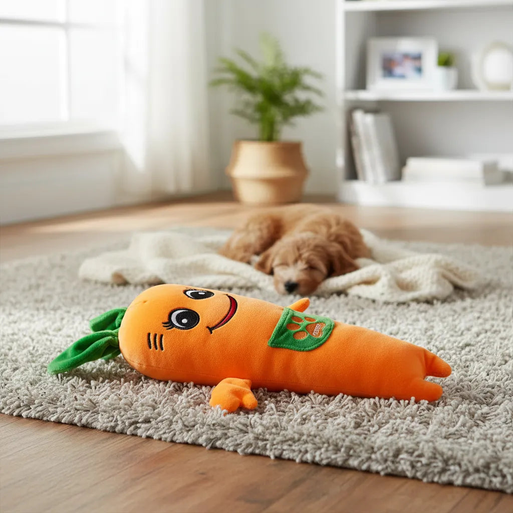 Peluche Zanahoria Para Perros Antiestrés