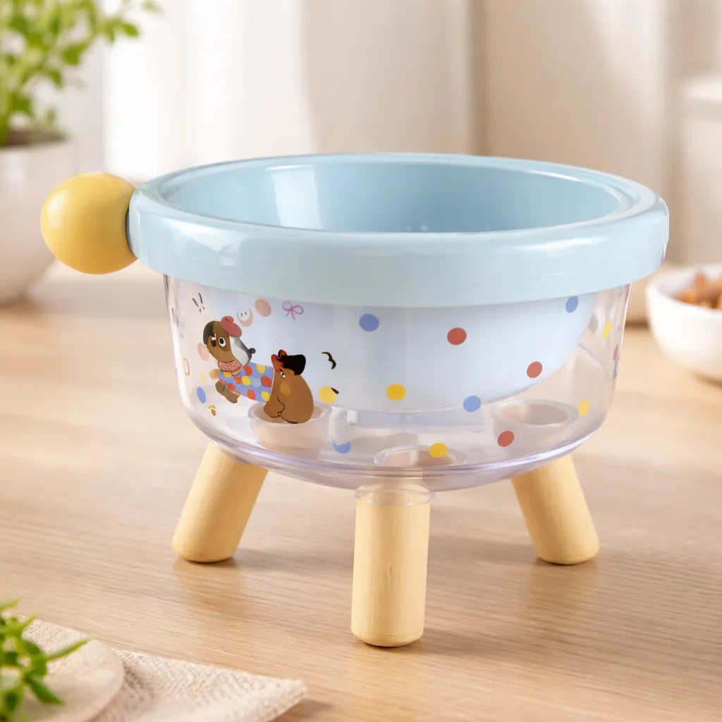 Comedero Elevado Para Perro Y Gato Diseño Animado