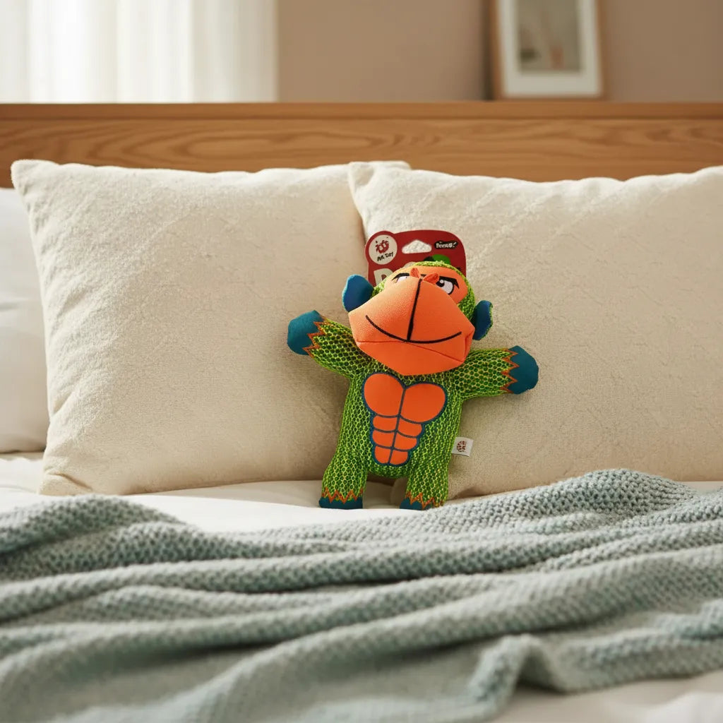 Juguete Peluche Resistente Perro Con Sonido Mordedera