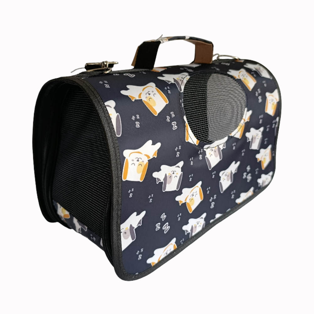 Maleta Transportadora Mascotas Reforzada Diseño Gatos 36cm