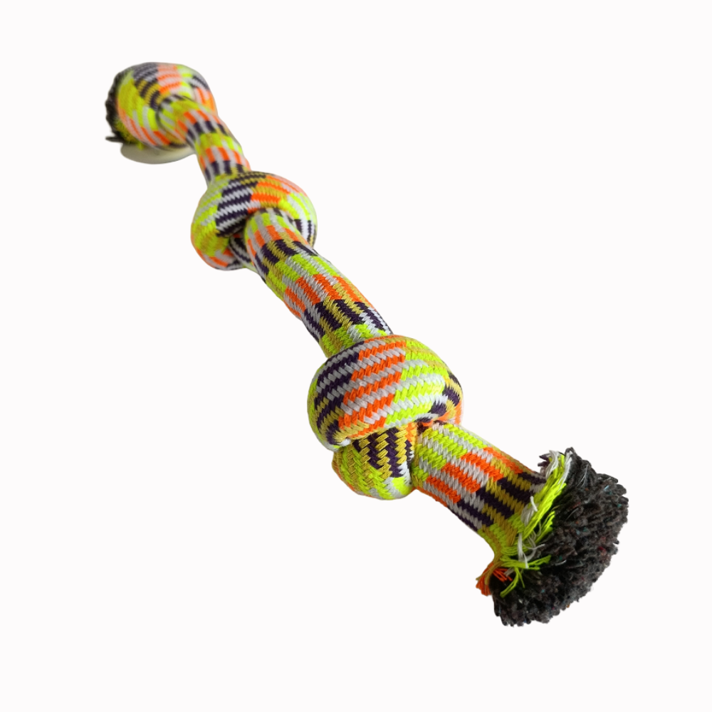 Mordedor De Cuerda Trenzada Gigante Para Perros Medianos Y Grandes