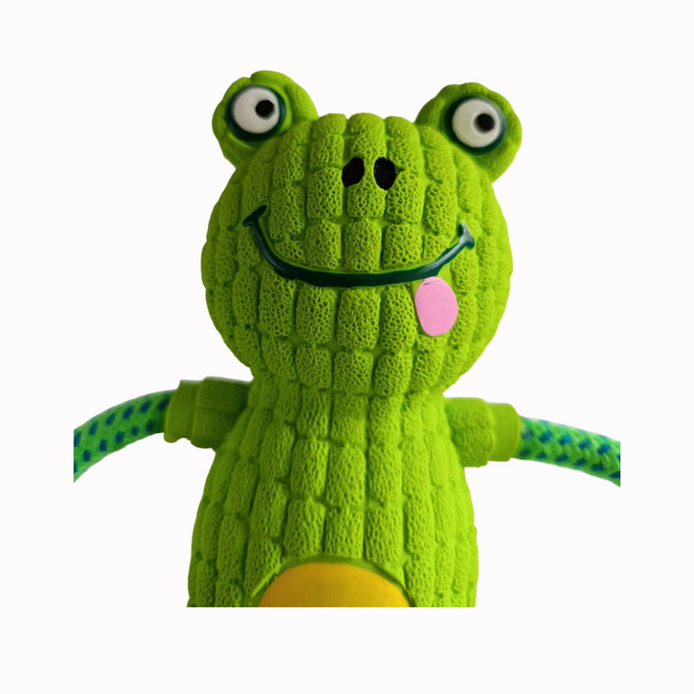 Juguete Interactivo Para Perros Tira Y Afloja Rana Kawaii