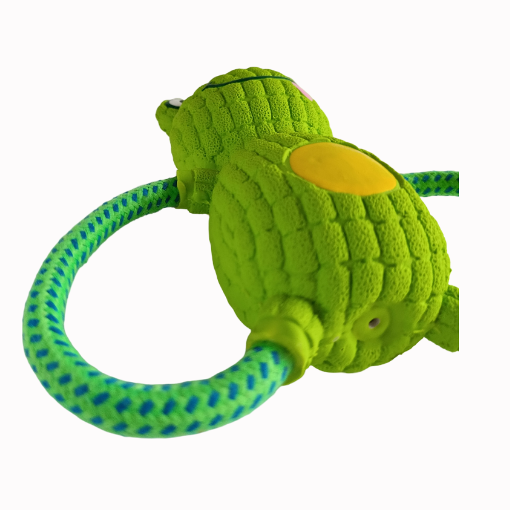 Juguete Interactivo Para Perros Tira Y Afloja Rana Kawaii