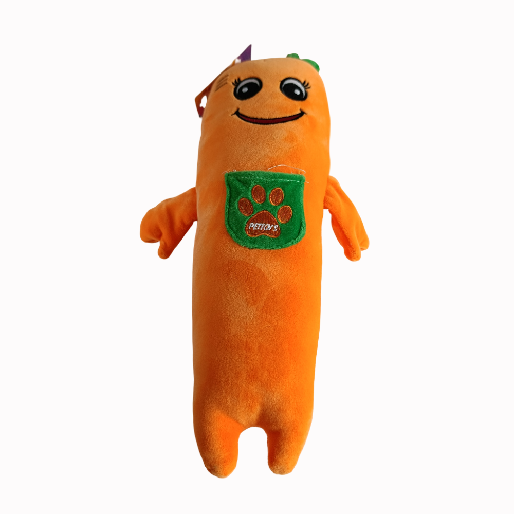 Peluche Zanahoria Para Perros Antiestrés