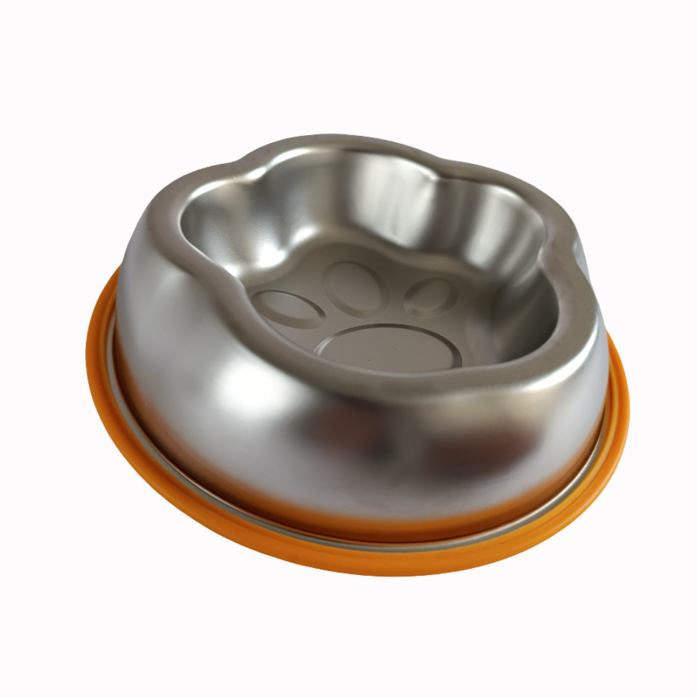 Comedero Para Perro Y Gato Acero Inoxidable Antideslizante