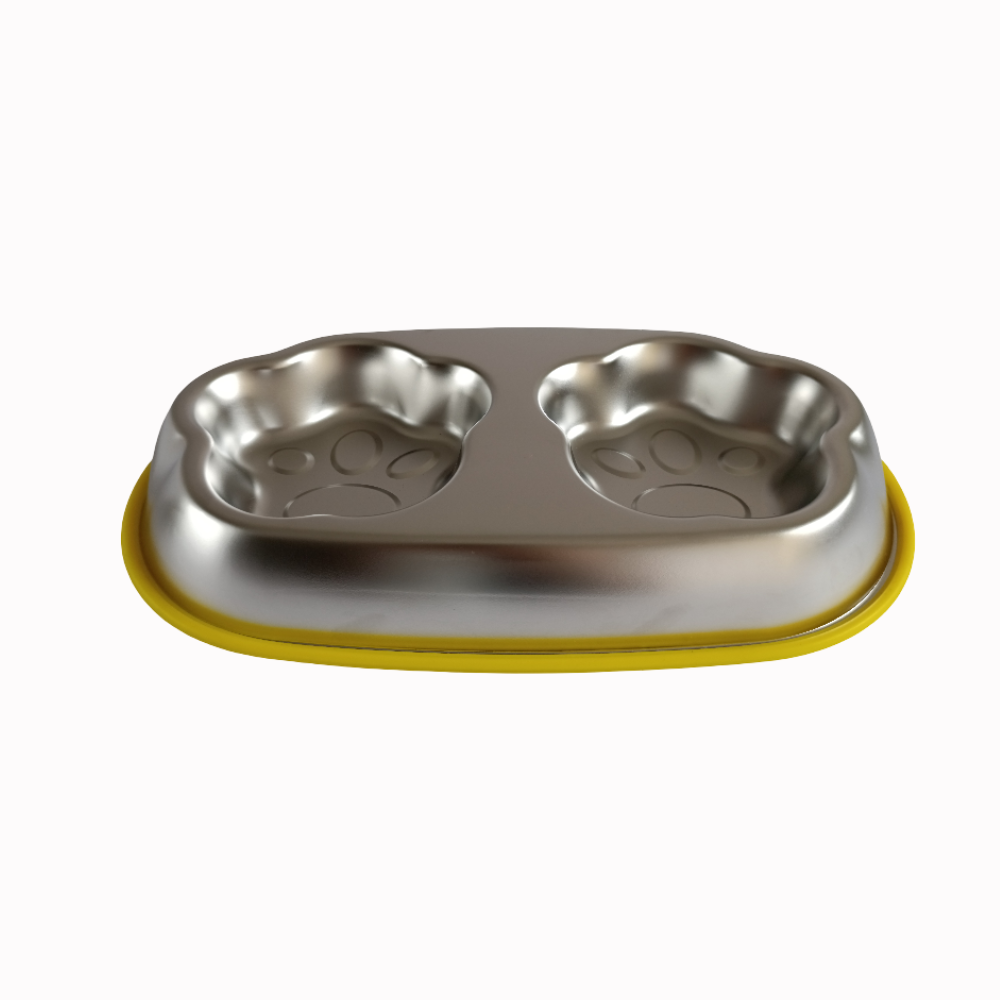 Comedero Bebedero Doble Acero Inoxidable Mascotas