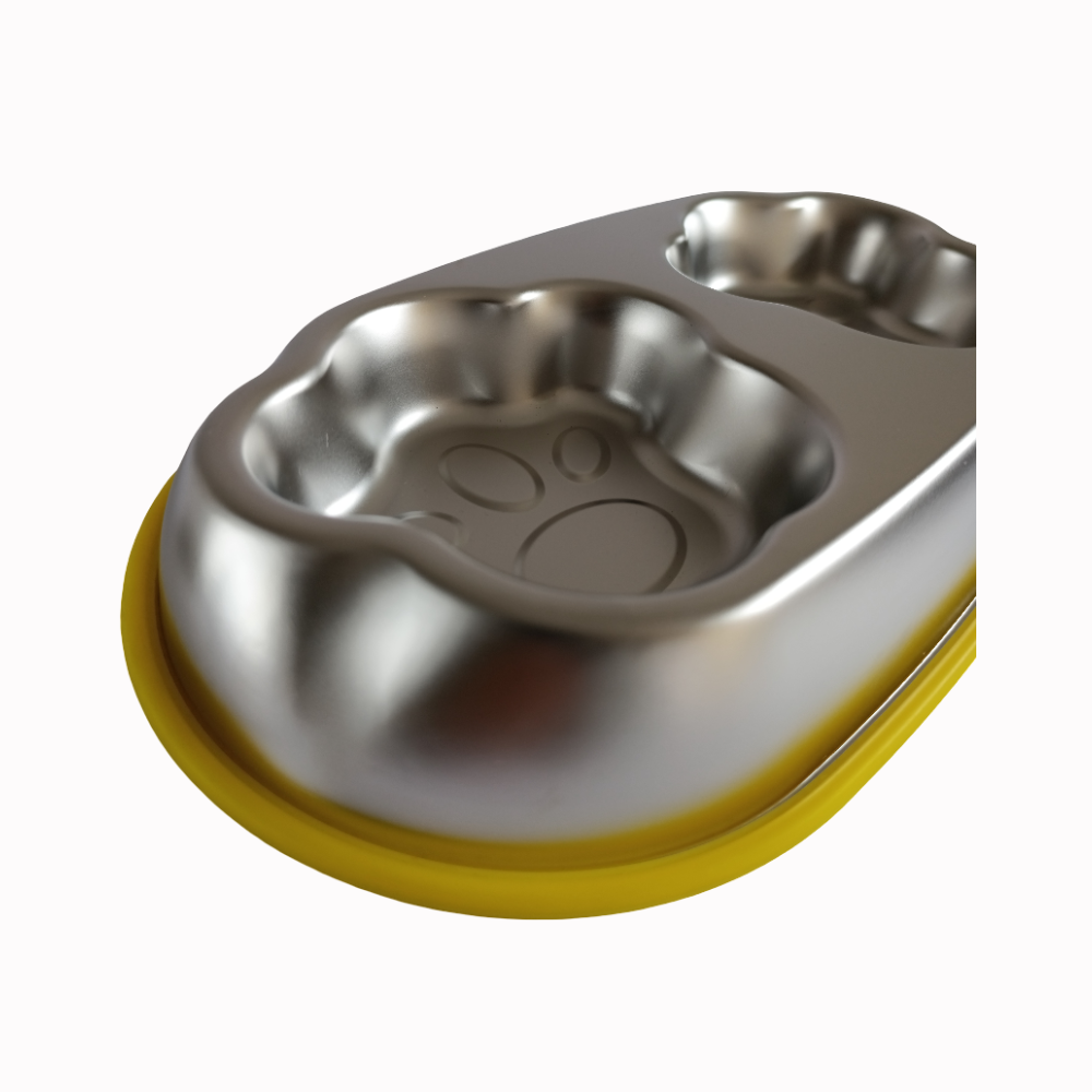 Comedero Bebedero Doble Acero Inoxidable Mascotas