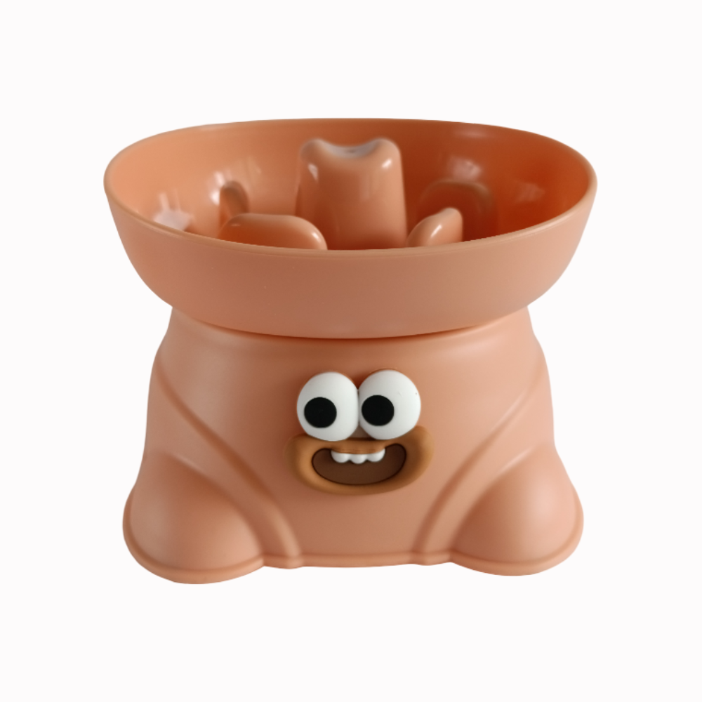 Comedero Lento Anti Ansiedad Para Perros Y Gatos Diseño Ojos