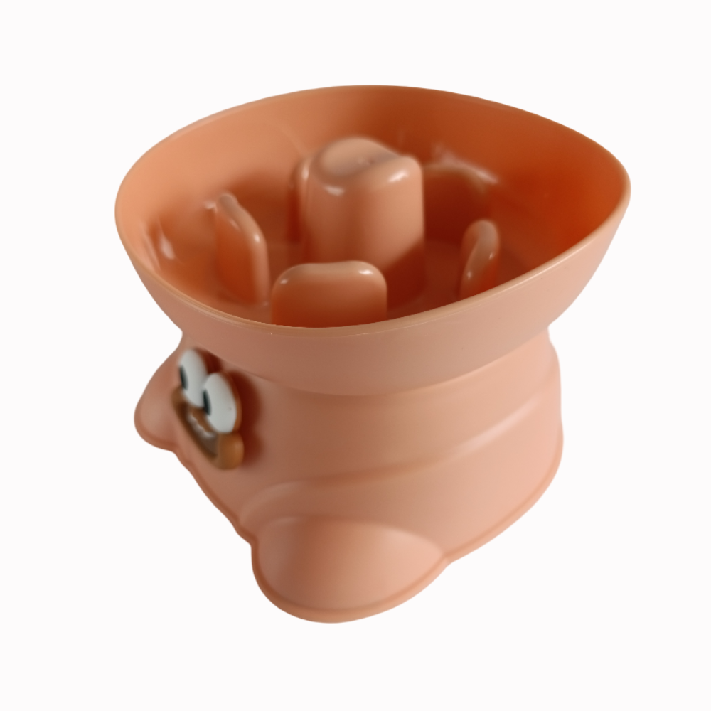 Comedero Lento Anti Ansiedad Para Perros Y Gatos Diseño Ojos