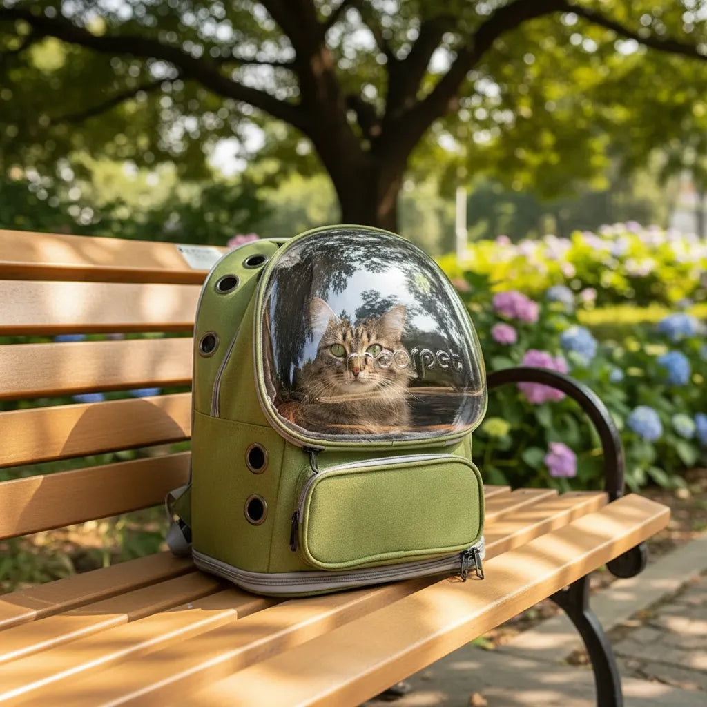Morral Transportador Para Mascotas Tipo Cápsula Espacial