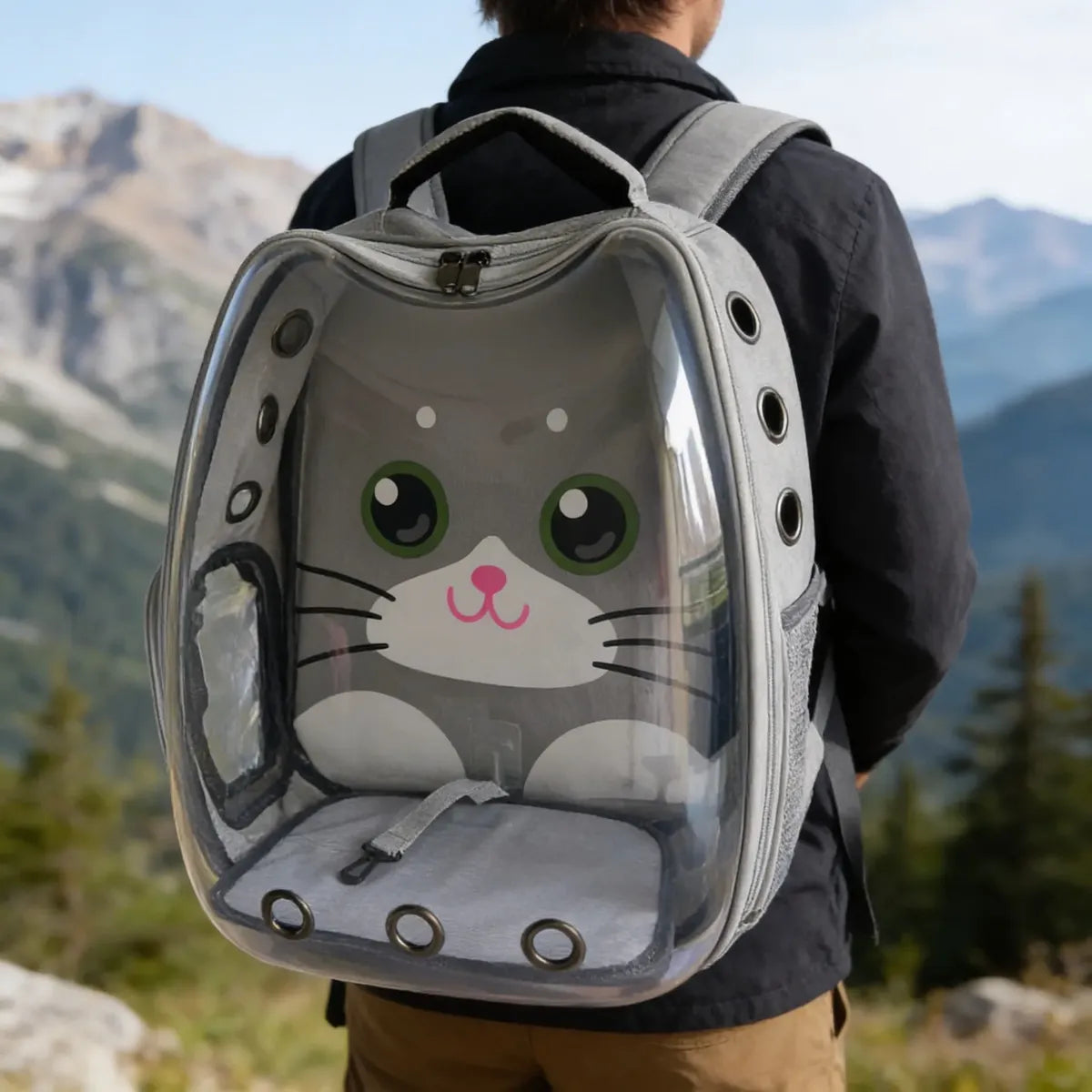 Morral transportador para gatos y perros